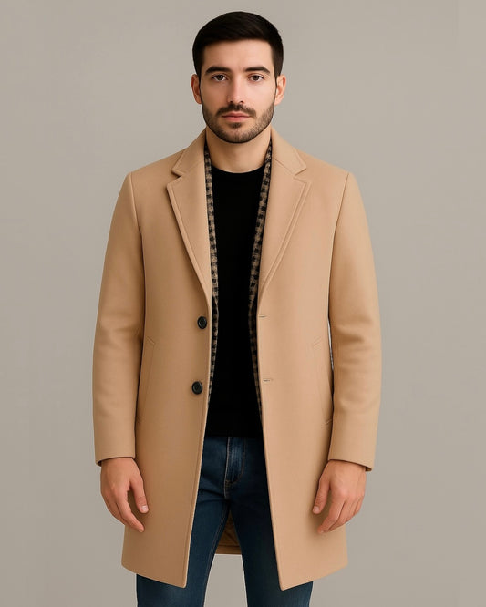 2H Light Beige Coat Jacket