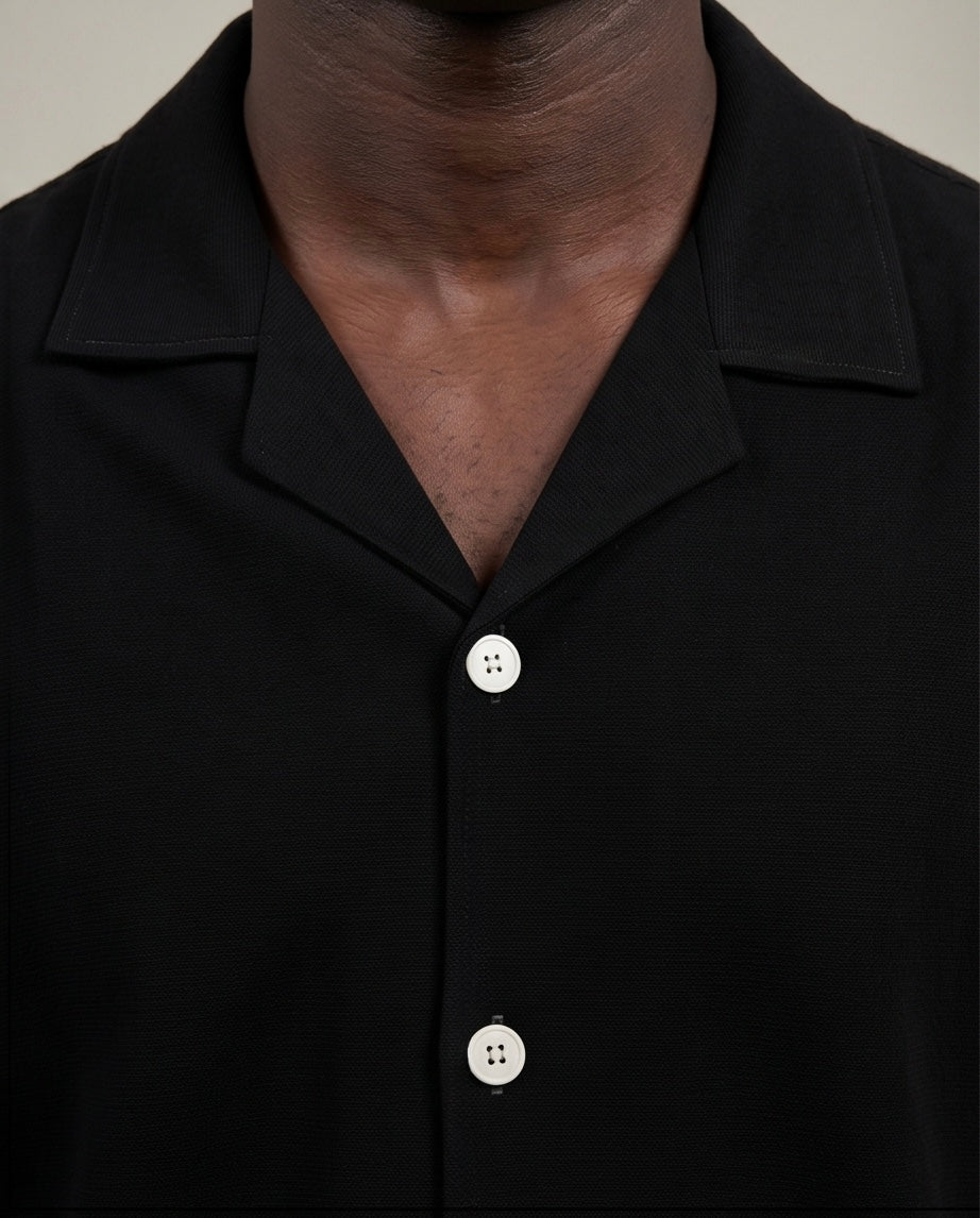 2H #040325 Black Linen set