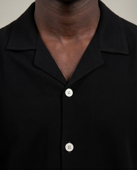 2H #040325 Black Linen set
