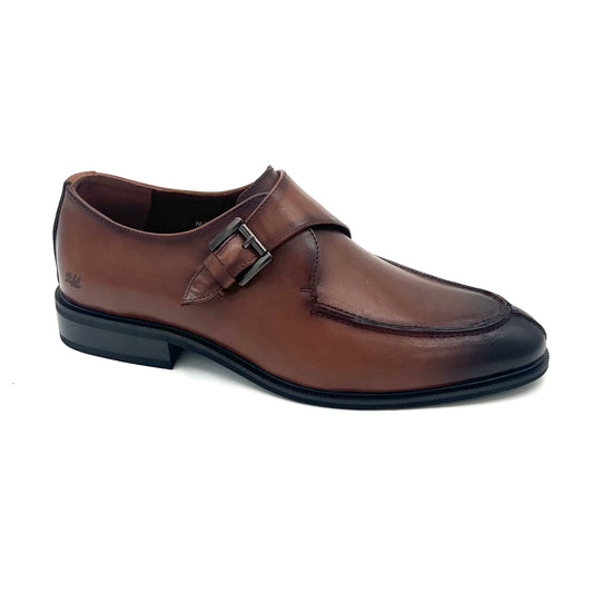 2H #H62044-8-814 Brown Classic Shoes Genuine Leather