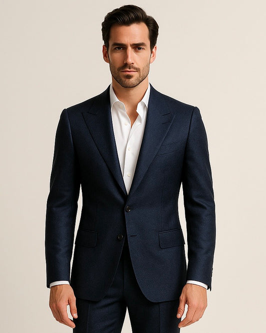 2H #1802 Navy Casual Suit