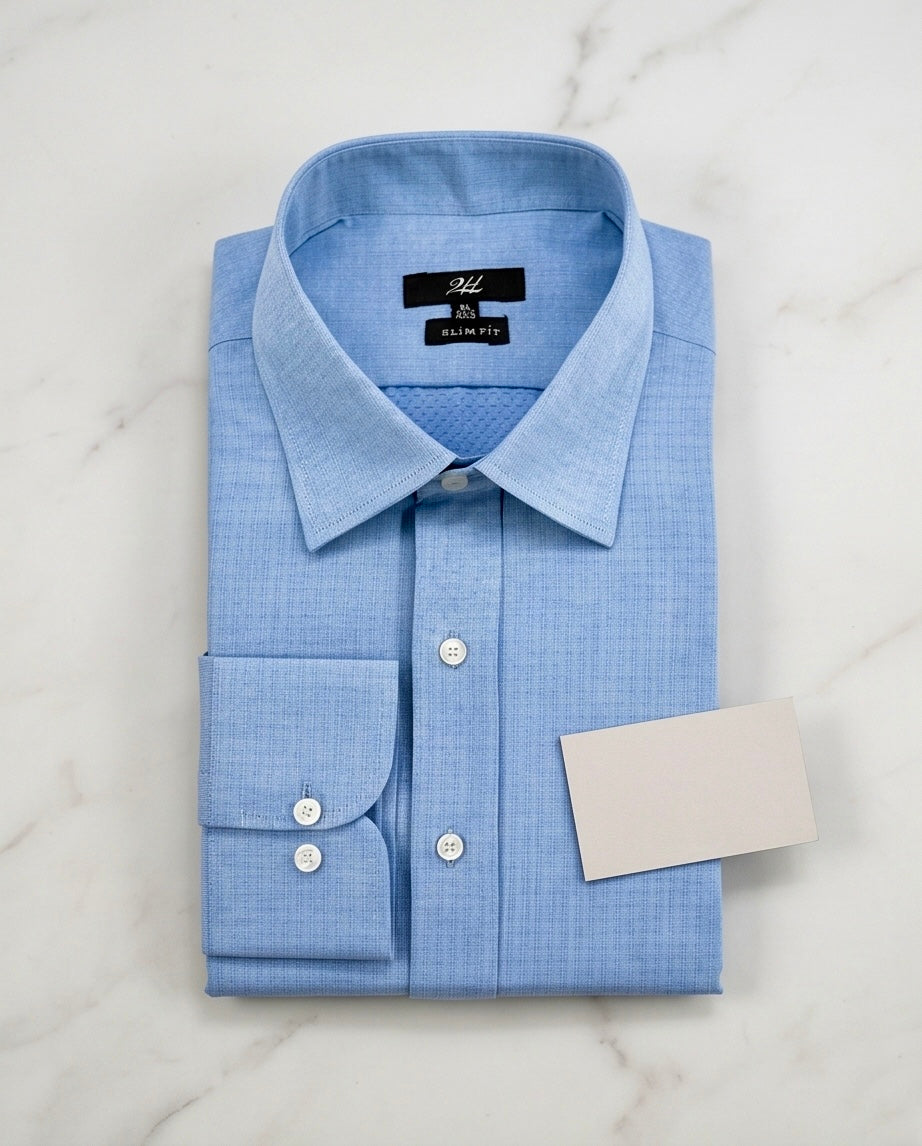 2H #180725 Blue printed Shirt