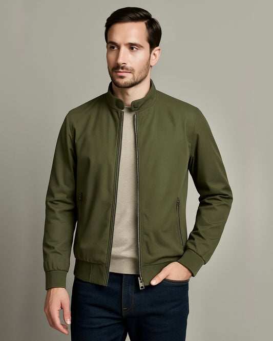 2H #8836 Army stand up collar Slim Fit casual jacket