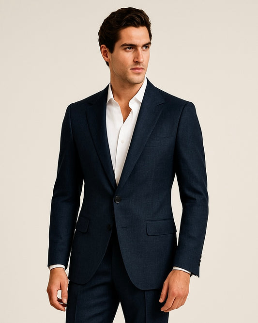 2H #1801 Navy Casual Suit