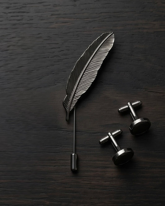 2H #ST08-B BLACK Pick Lapel Pins