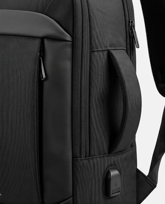 2H #2162 Black Duffle Back Bag