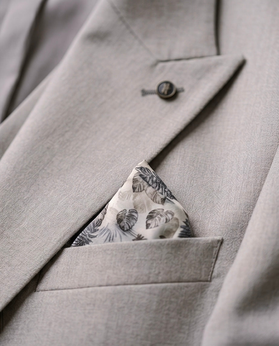 SALE! 2H #1491-4 Beige Casual Suit 2 Pieces