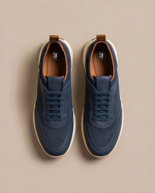 2H #25G Navy Triko Shoes