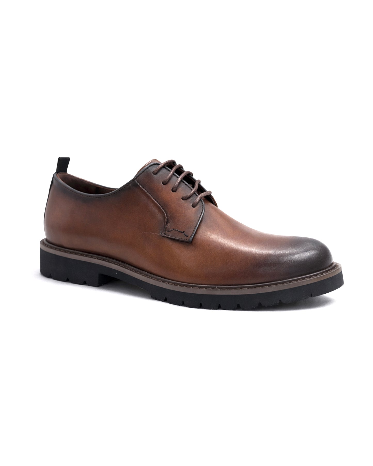 2H #006 Genuine Leather Brown Classic Shoes