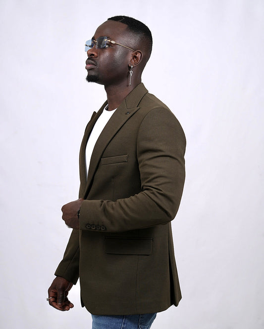 2H #26924 Army One Button Blazer