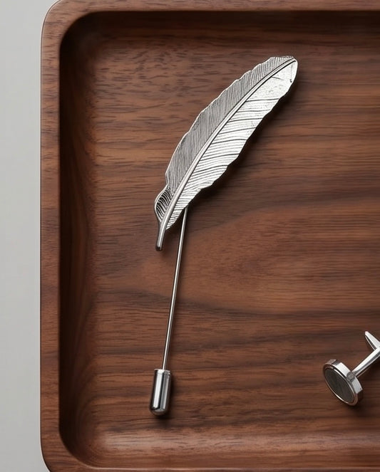 2H #ST08-S Silver Pick Lapel Pins