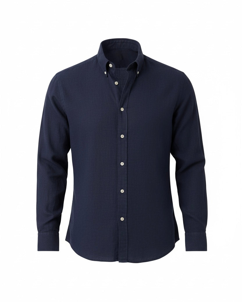 2H #25S8 Twill Cotton Regular Fit Shirt