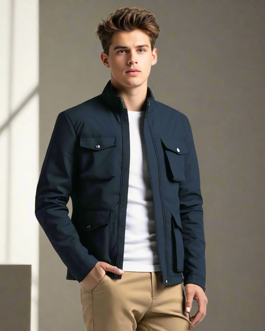 2H #88166 Navy Casual Jacket