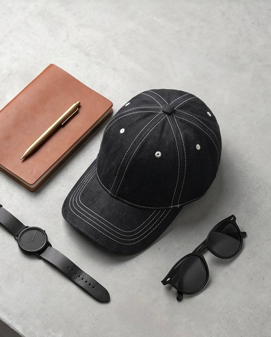 2H Black Jeans Cap