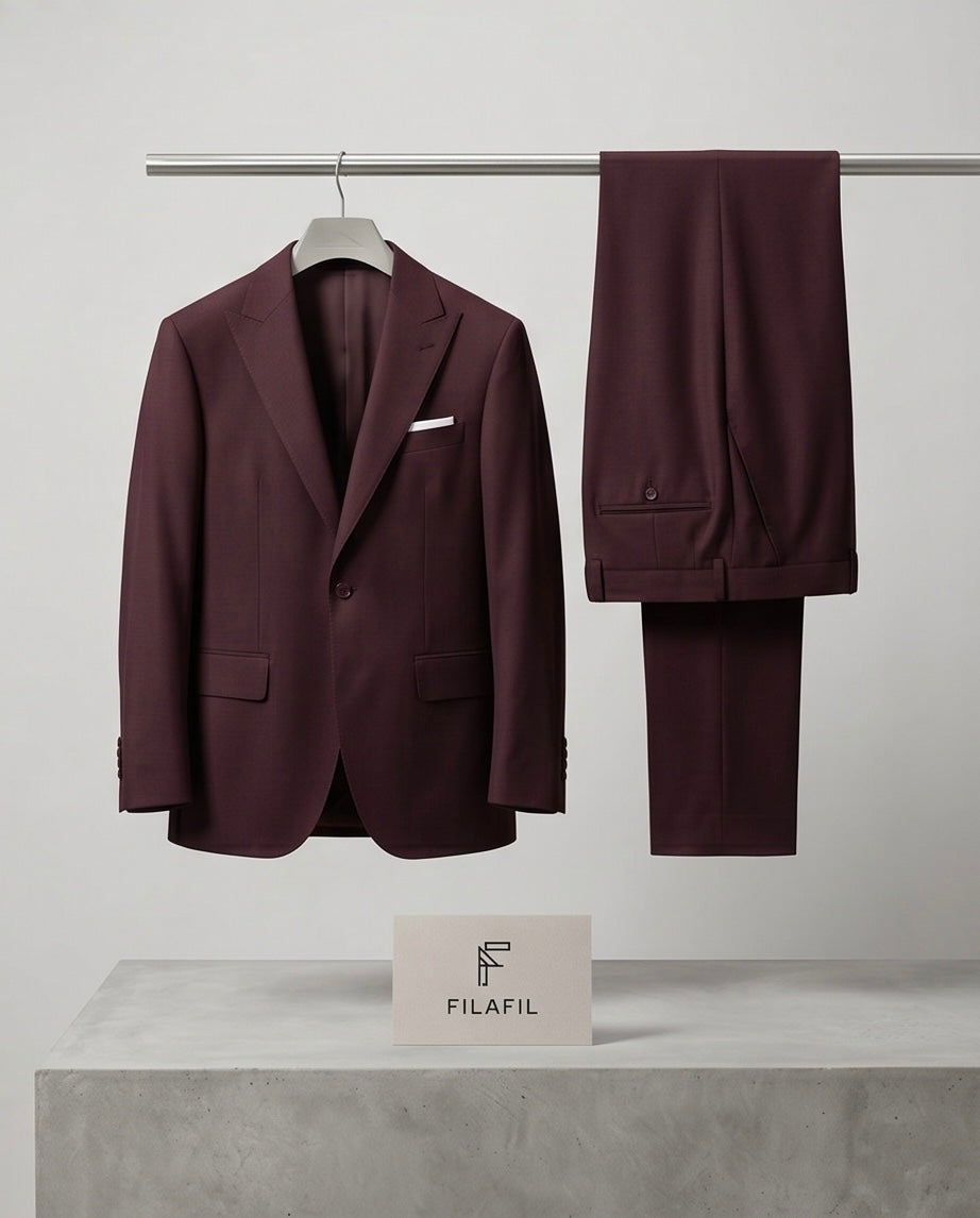 SALE! 2H #118-6 Brick Red Suit