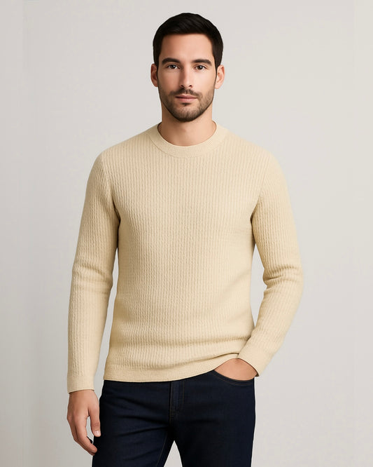 2H #463 Round Neck Knitted Sweater