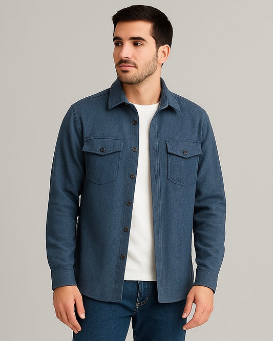 2H #111025 Fleece Casual Shirt