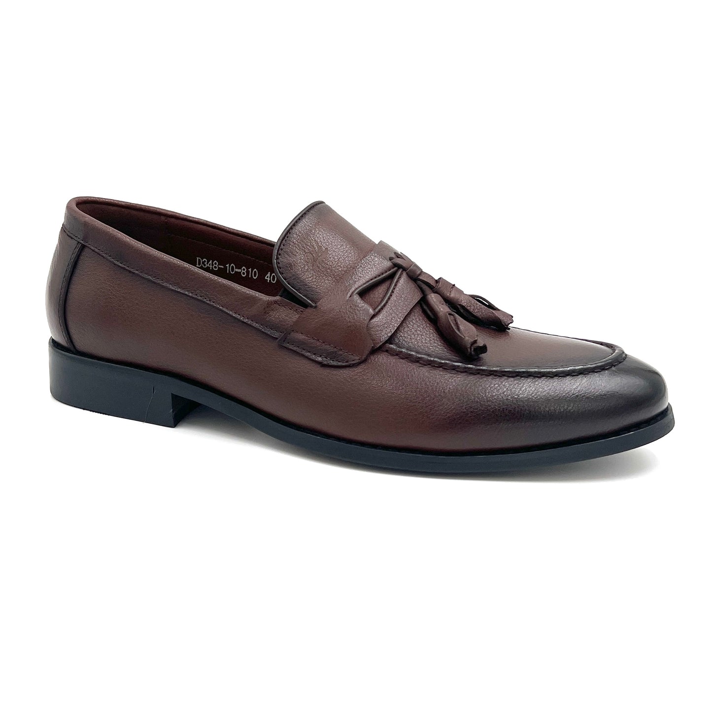 2H #D348-10-810 Brown Classic Shoes Genuine Leather