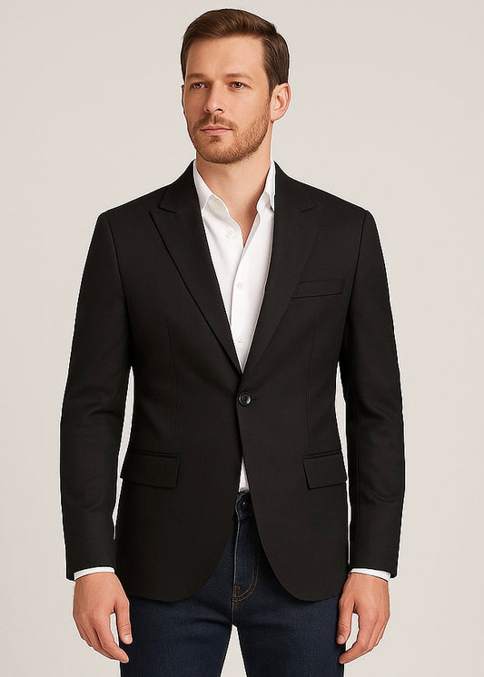 SALE! 2H #26924 Black One Button Blazer