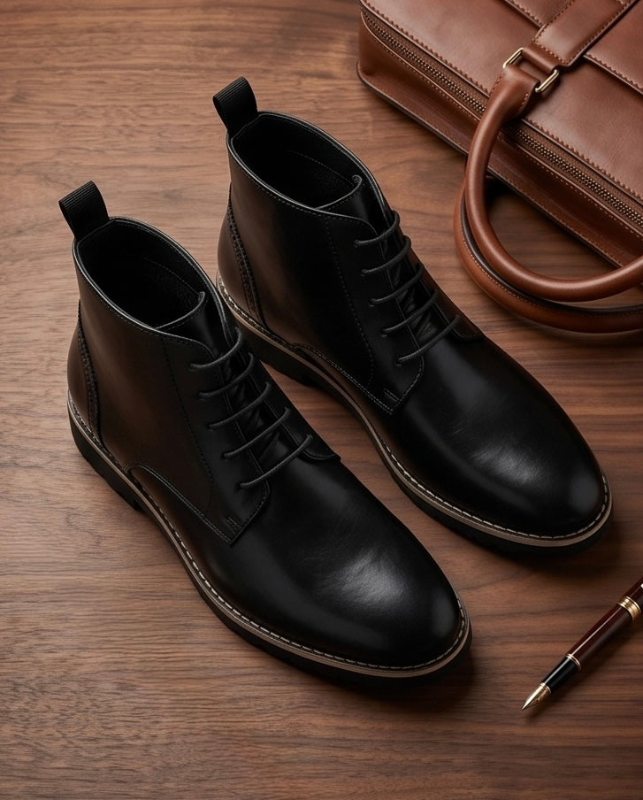 SALE! 2H #A1710 Black Chelsea Boot