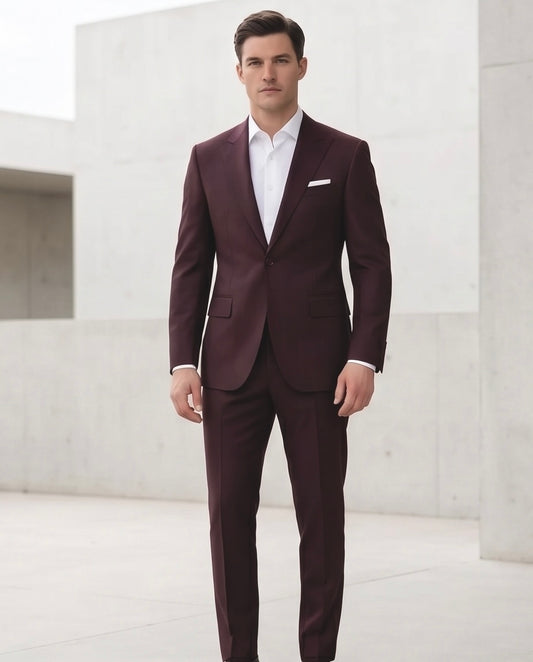 SALE! 2H #118-6 Brick Red Suit