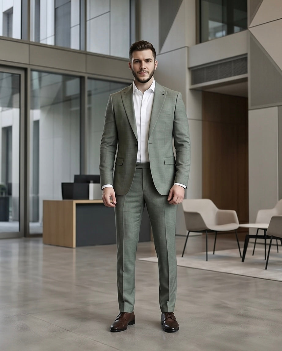 SALE! 2H Green Suit 2 Pieces