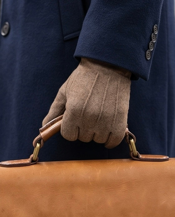 2H Beige Gloves