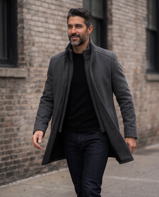 2H Gray Coat Jacket