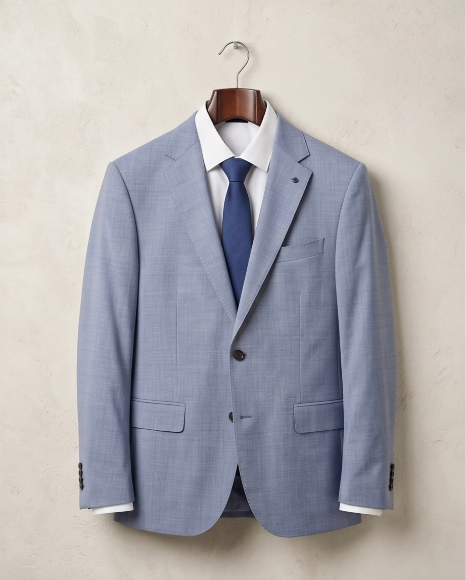2H #002-1011-26 Light Blue Formal suit
