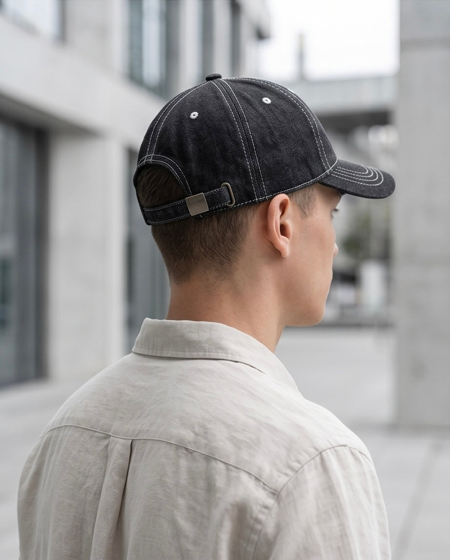 2H Black Jeans Cap