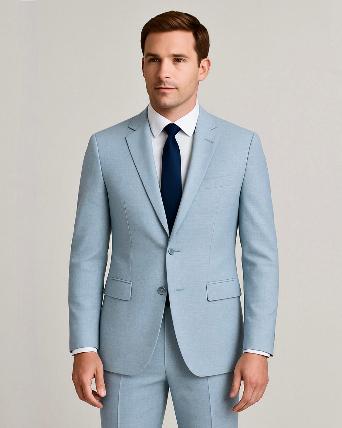 2H #1801 Blue Casual Suit