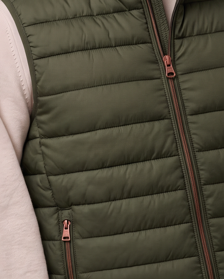 2H #22935 Green Puffer Gilet