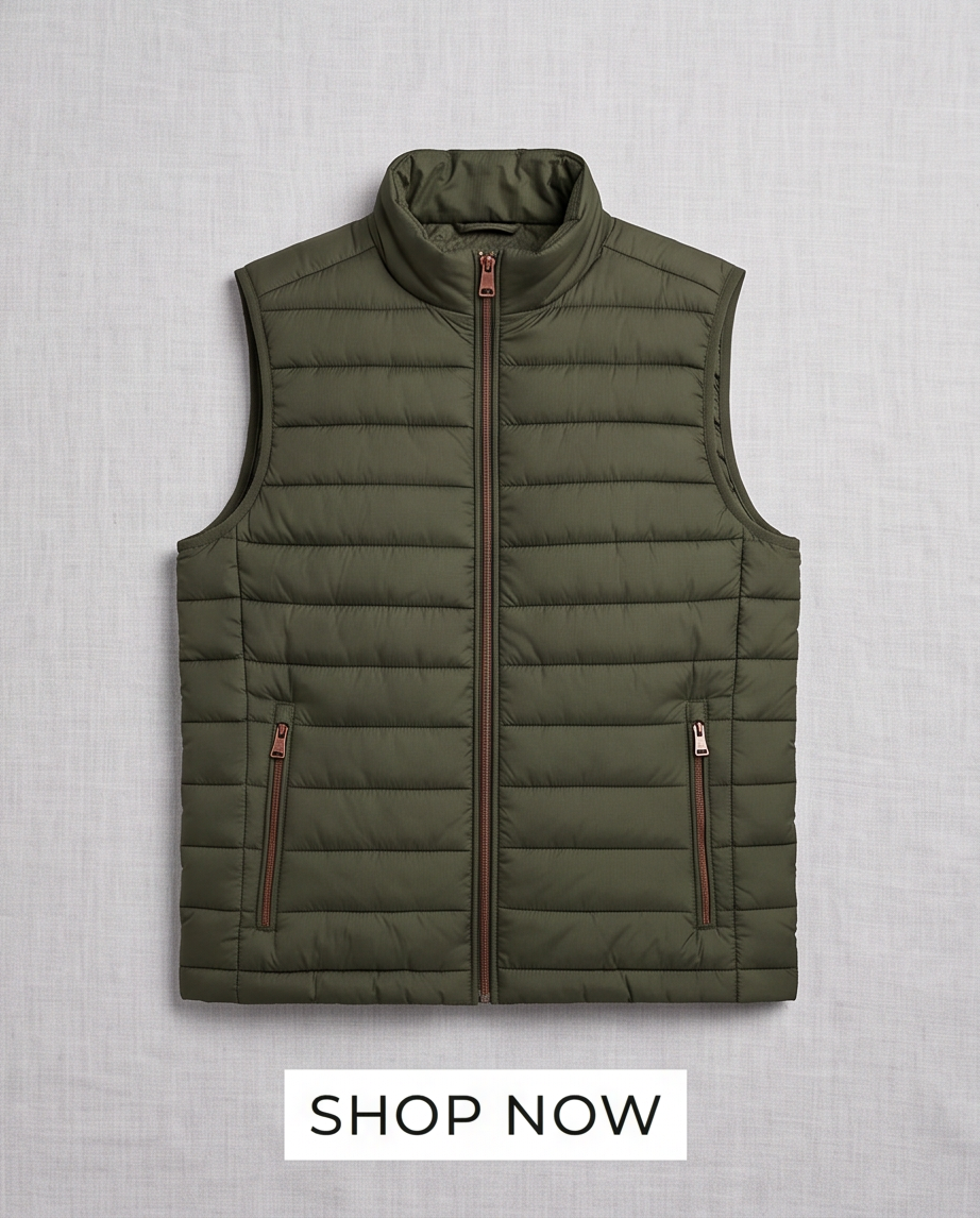 2H #22935 Green Puffer Gilet