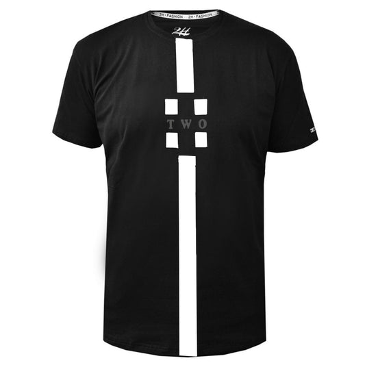 SALE! 2H #88160 Black Printed T-shirt