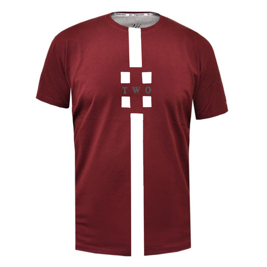 SALE! 2H #88160 Brik Red Printed T-shirt