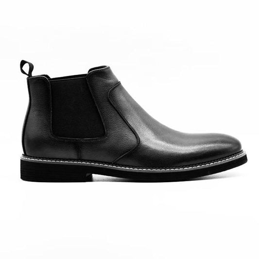 2H #E3018-5-138 Black Genuine Leather Boot