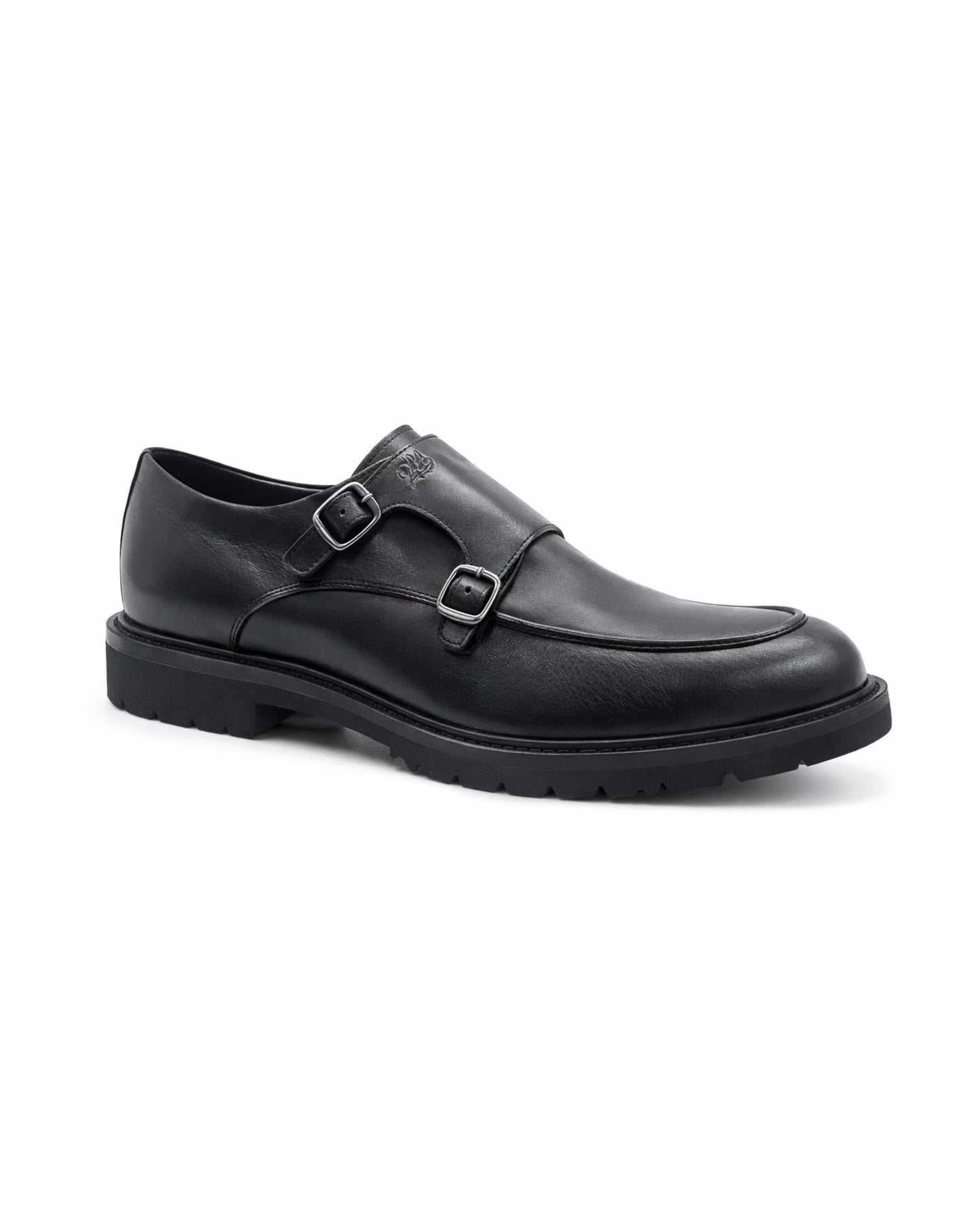 2H #007 Genuine Leather Black Classic Shoes
