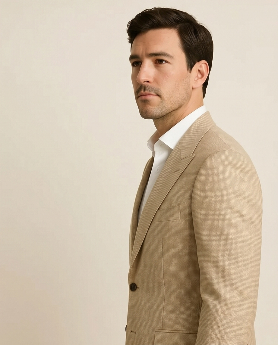 2H #1802 Beige Casual Suit