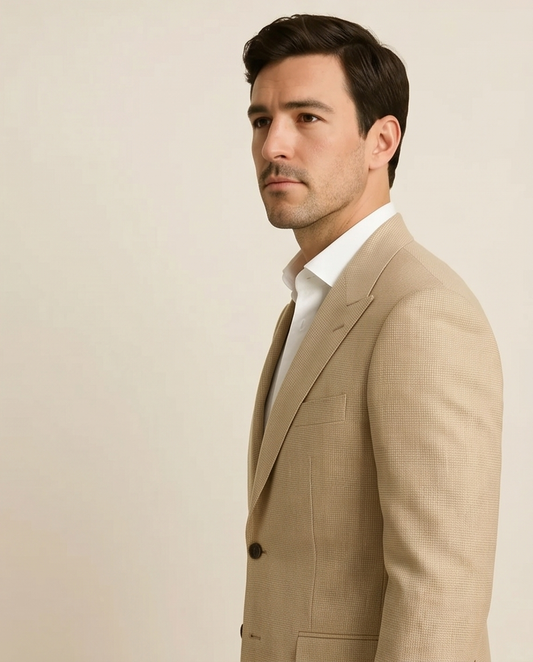 2H #1802 Beige Casual Suit