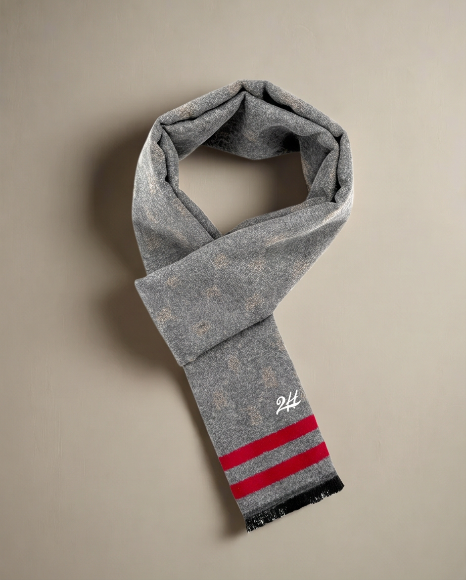2H Gray & Beige Scarf