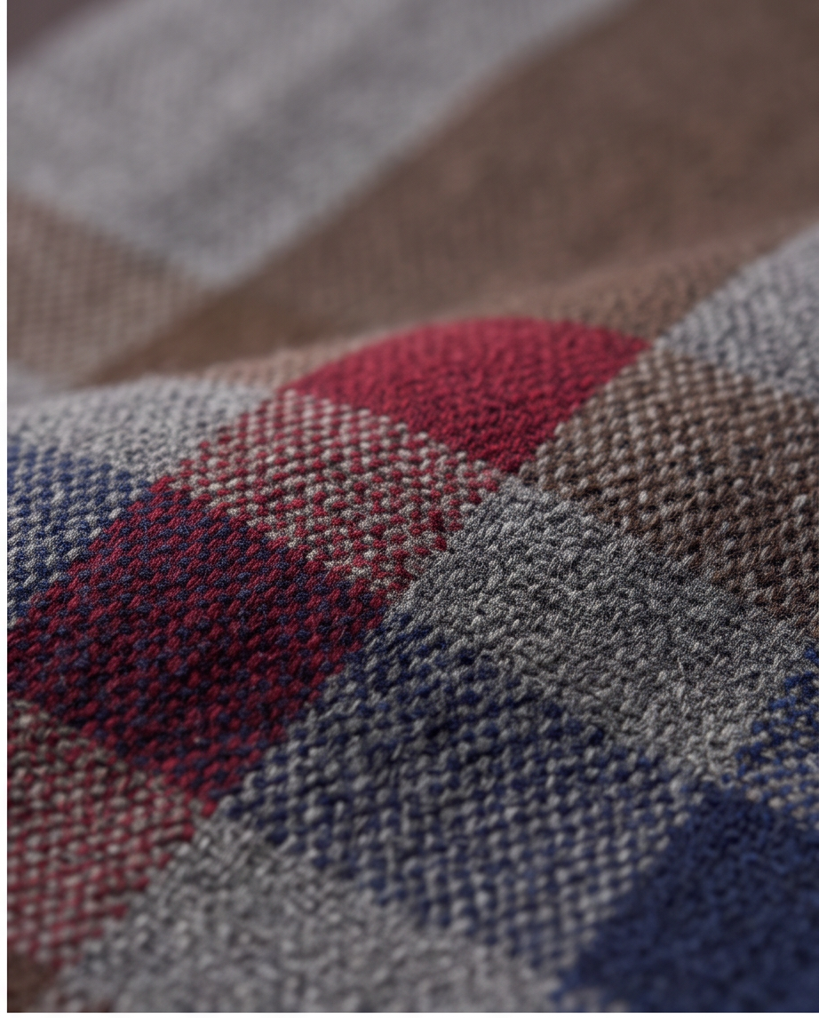 2H #089 Gray & Brown Scarf