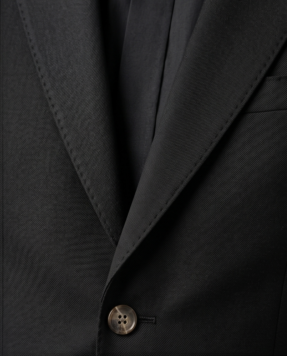 2H #002-3011-389 Black Formal Suit