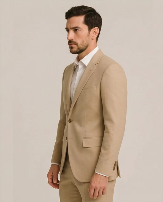 2H #1801 Beige Casual Suit