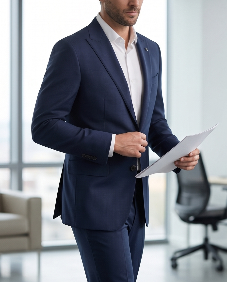 2H #003-1004-07 Navy Formal suit