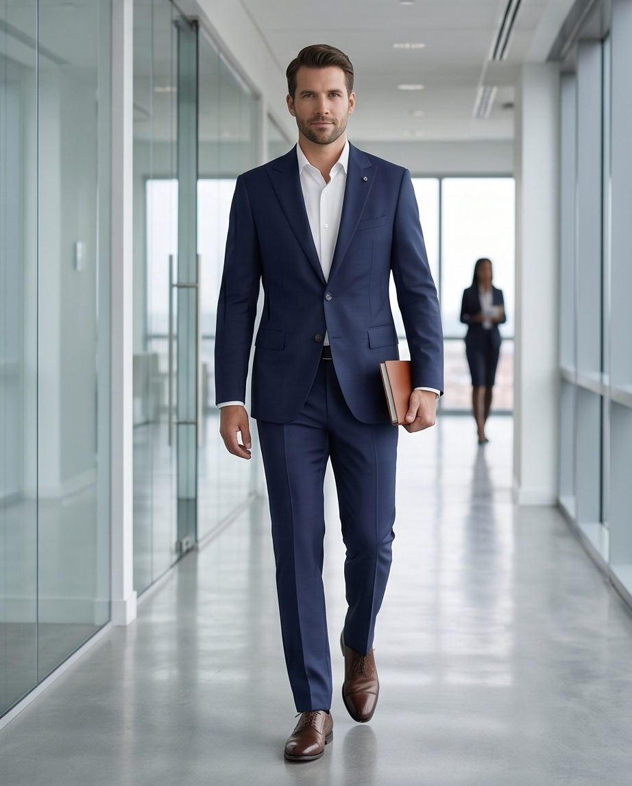 2H #003-1004-07 Navy Formal suit
