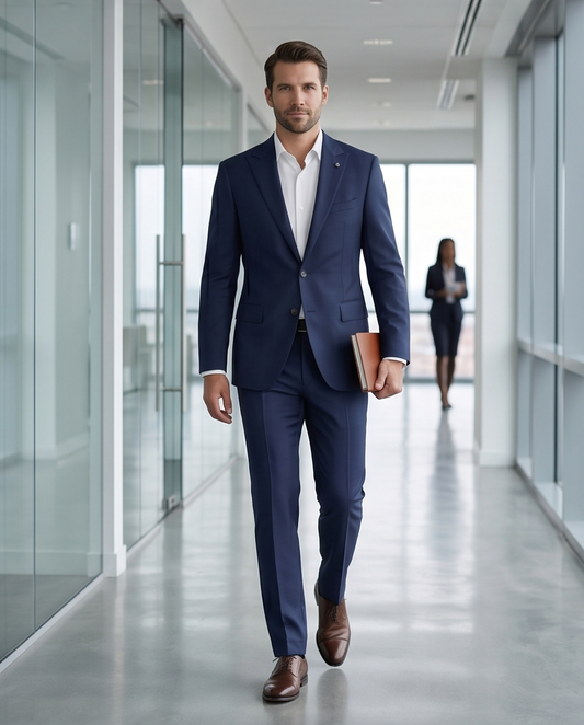 2H #003-1004-07 Navy Formal suit