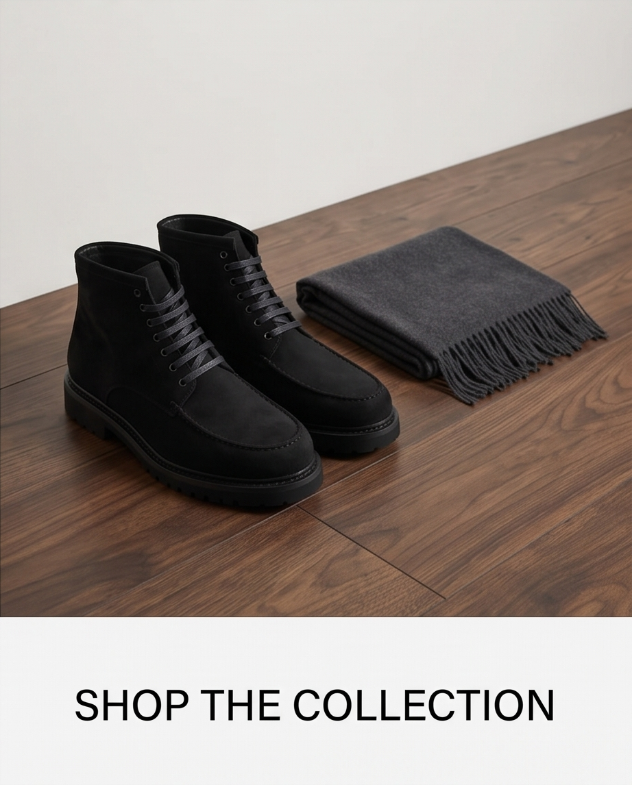 2H #2Y06-2001-8160 Black Chamois Boot