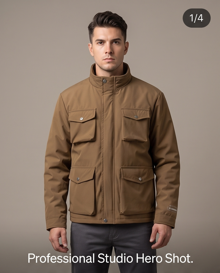 2H #88166 Khaki Casual Jacket