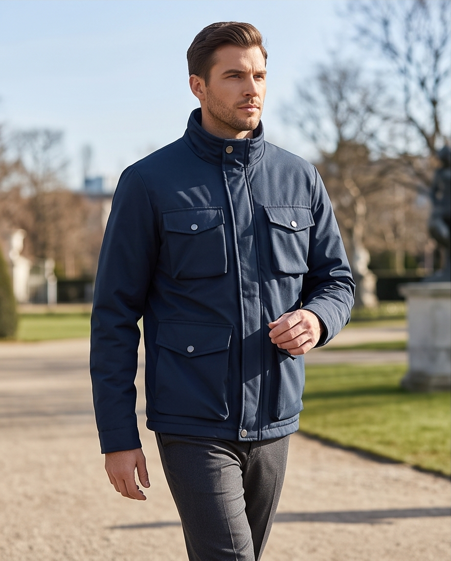 2H #88166 Navy Casual Jacket