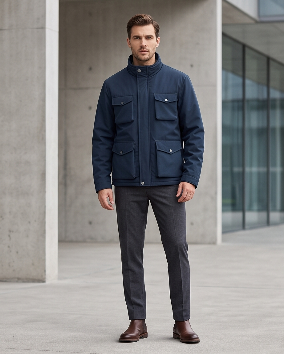 2H #88166 Navy Casual Jacket